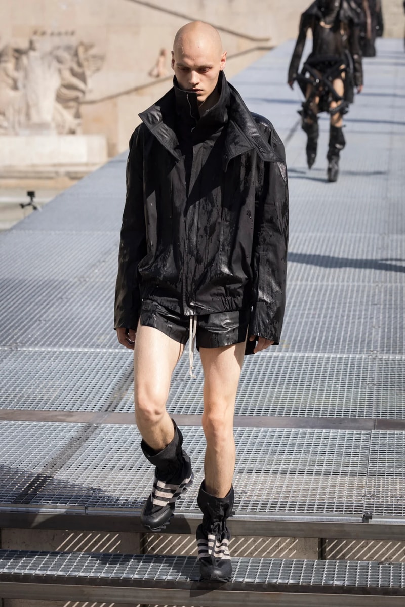 Rick Owens Menswear Spring/Summer 2027 “STONE” Collection Runway Paris Fashion Week adidas collaboration 