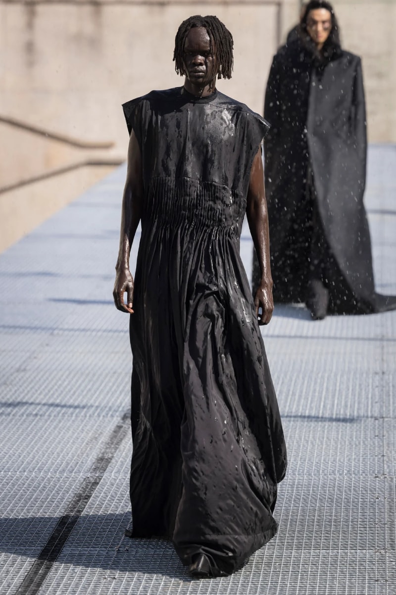 Rick Owens Menswear Spring/Summer 2027 “STONE” Collection Runway Paris Fashion Week adidas collaboration 