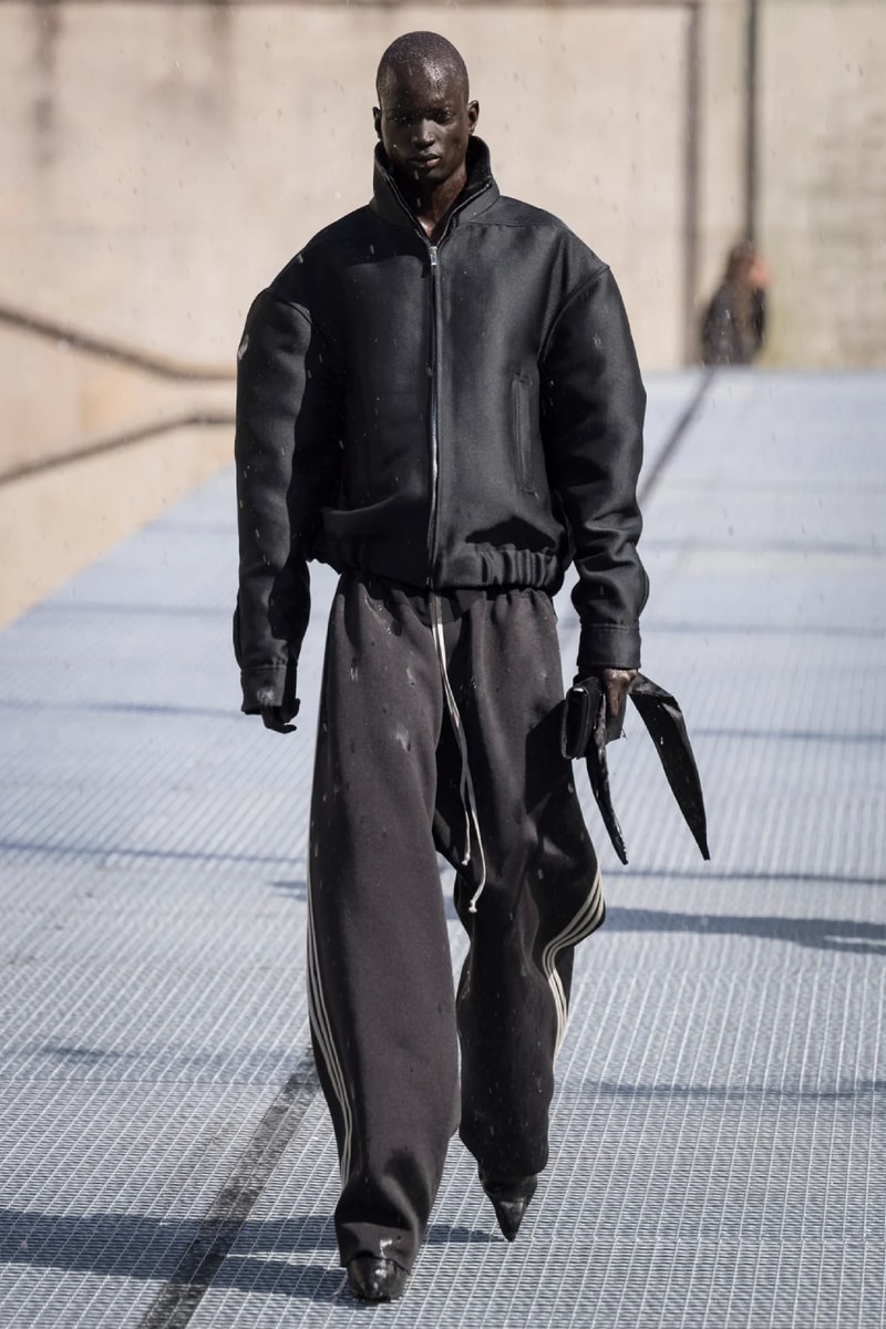 Rick Owens Menswear Spring/Summer 2027 “STONE” Collection Runway Paris Fashion Week adidas collaboration 