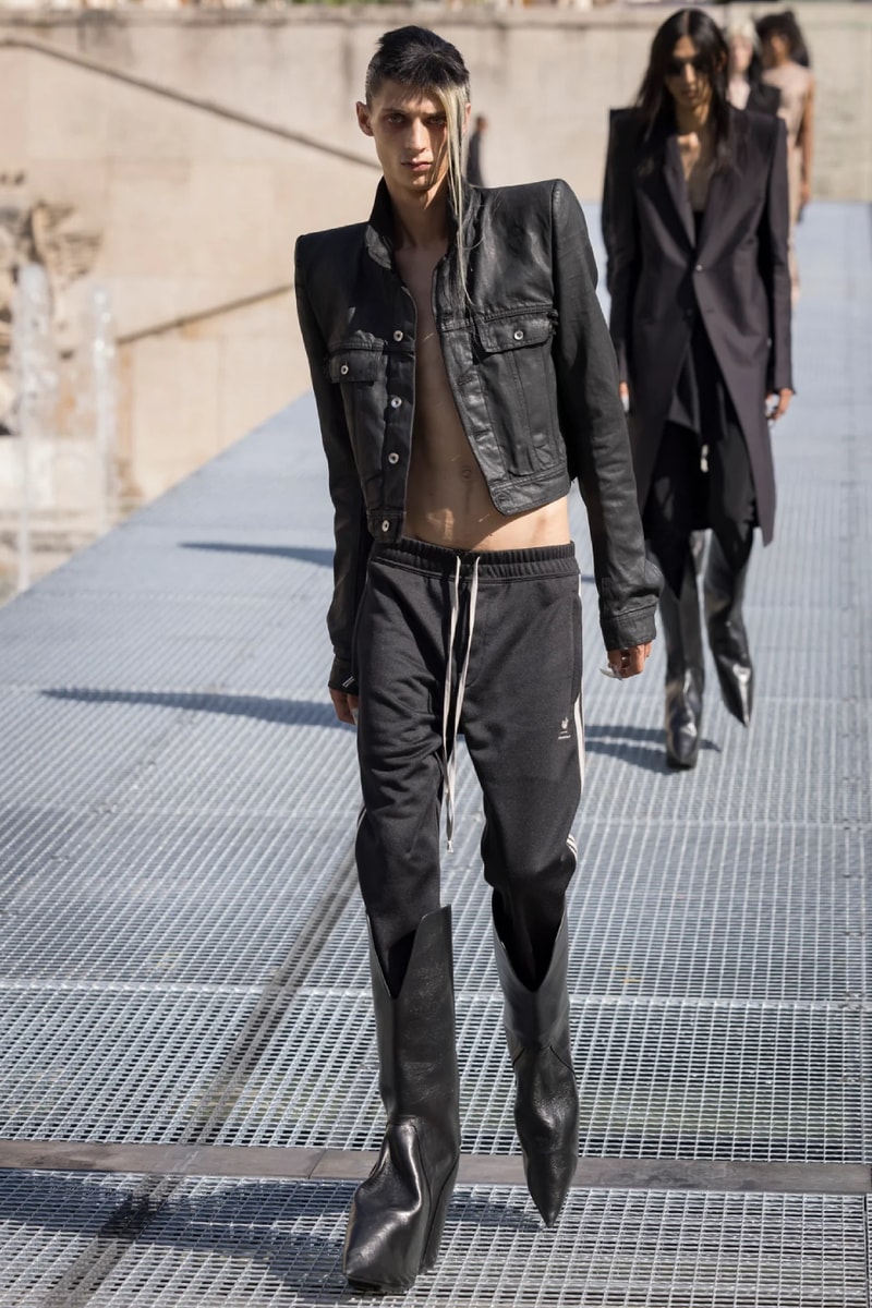Rick Owens Menswear Spring/Summer 2027 “STONE” Collection Runway Paris Fashion Week adidas collaboration 