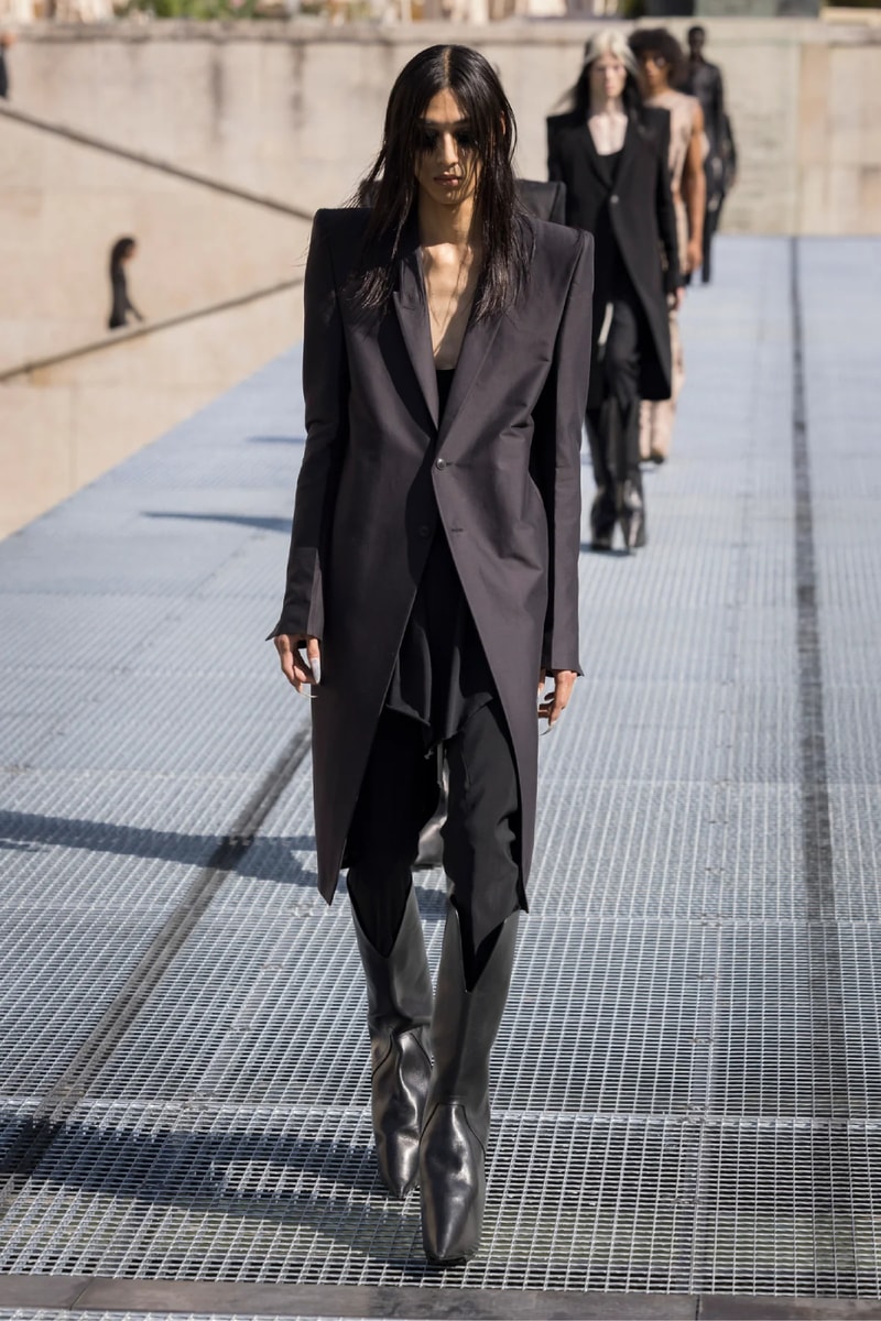 Rick Owens Menswear Spring/Summer 2027 “STONE” Collection Runway Paris Fashion Week adidas collaboration 