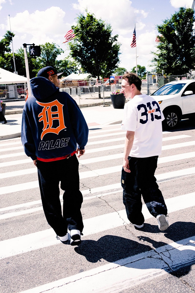 Detroit Tigers mlb Palace Skateboards Collaboration collection Release Info
