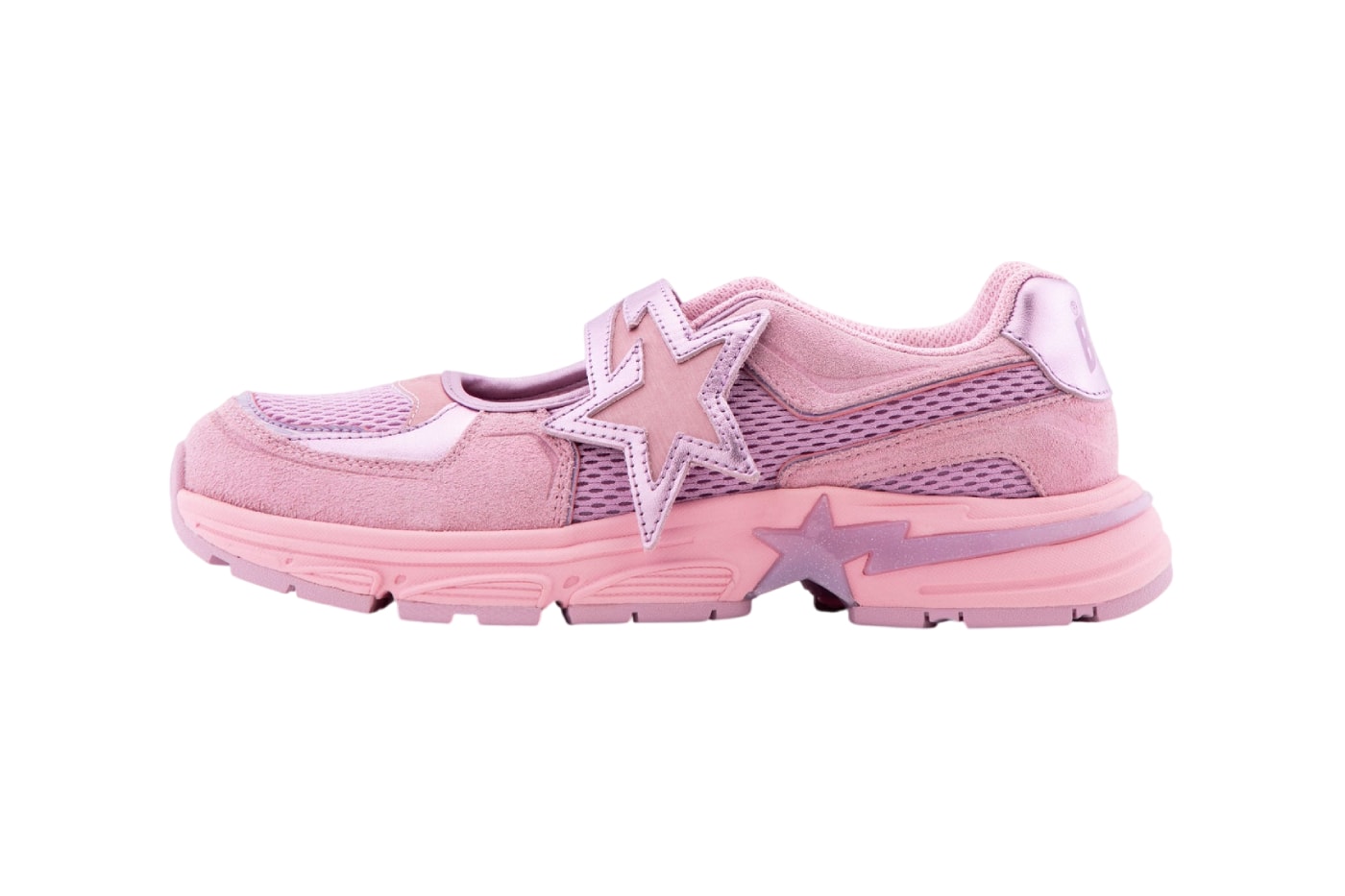 a bathing ape BAPE MARY JANE STA Silver Pink 1M30-291-324 Release Info