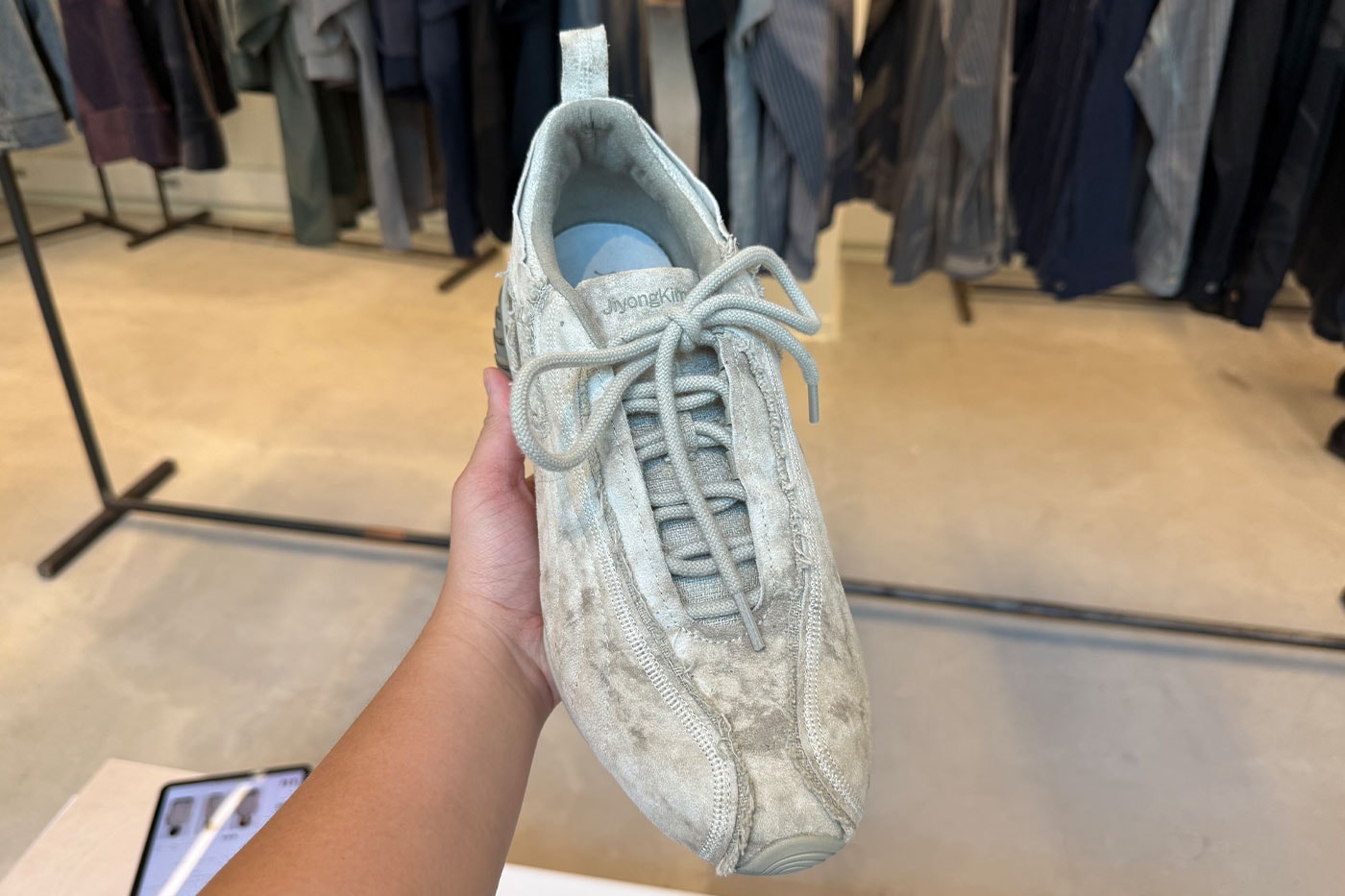 Closer Look at the Upcoming JiyongKim x PUMA CELL GEO 1 paris fashion week ss27 spring summer 2027