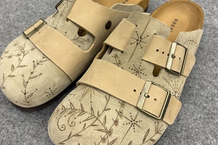 Closer Look at the sacai SS27 Birkenstock Hybrids With Dr. Woo's Fine-Line Ink
