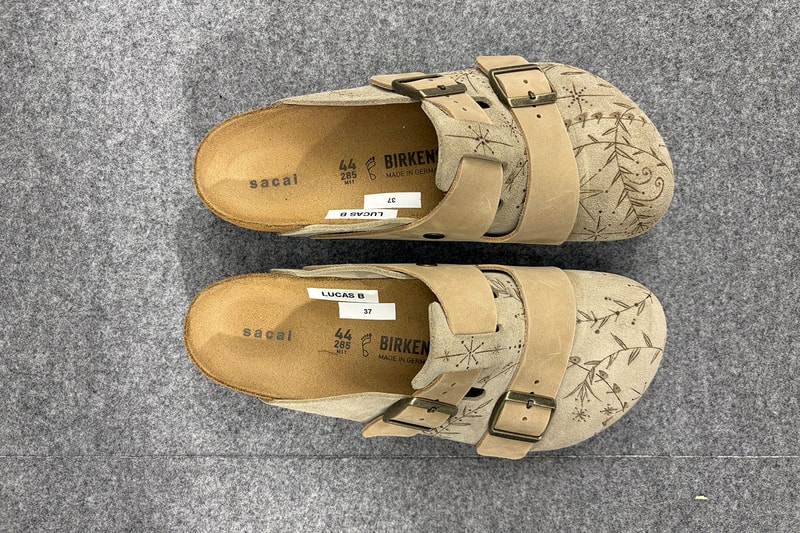 Closer Look at the sacai SS27 Birkenstock Hybrids With Dr. Woo's Fine-Line Ink