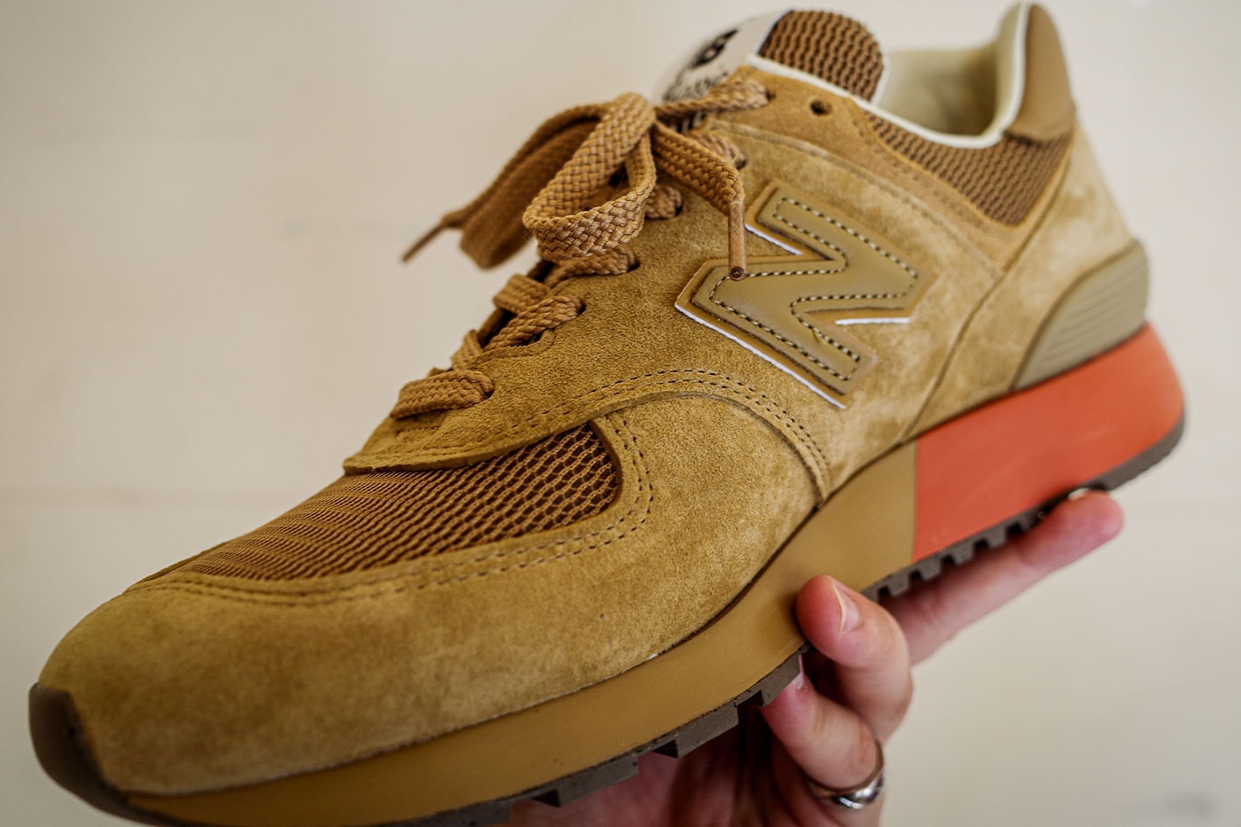 Junya Watanabe MAN x New Balance Revive the "Lost Prototype" 574 exclusive first look paris fashion week ss27 spring summer 2027