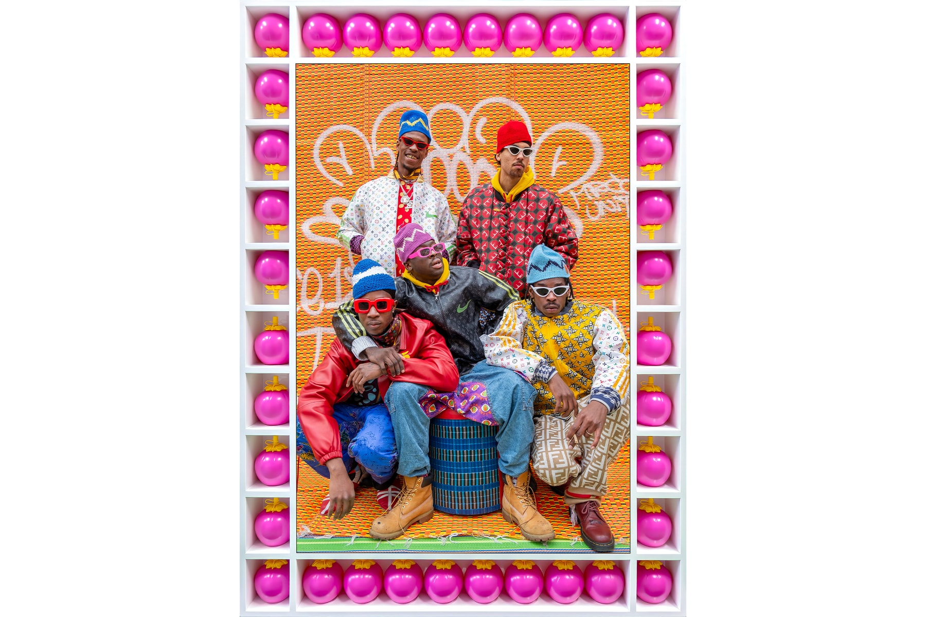 Hassan Hajjaj My London Rockstars Sotheby's Story Cafe Exhibition Art Artworks Motherlan Slawn Clint419 Jorja Smith Central Cee