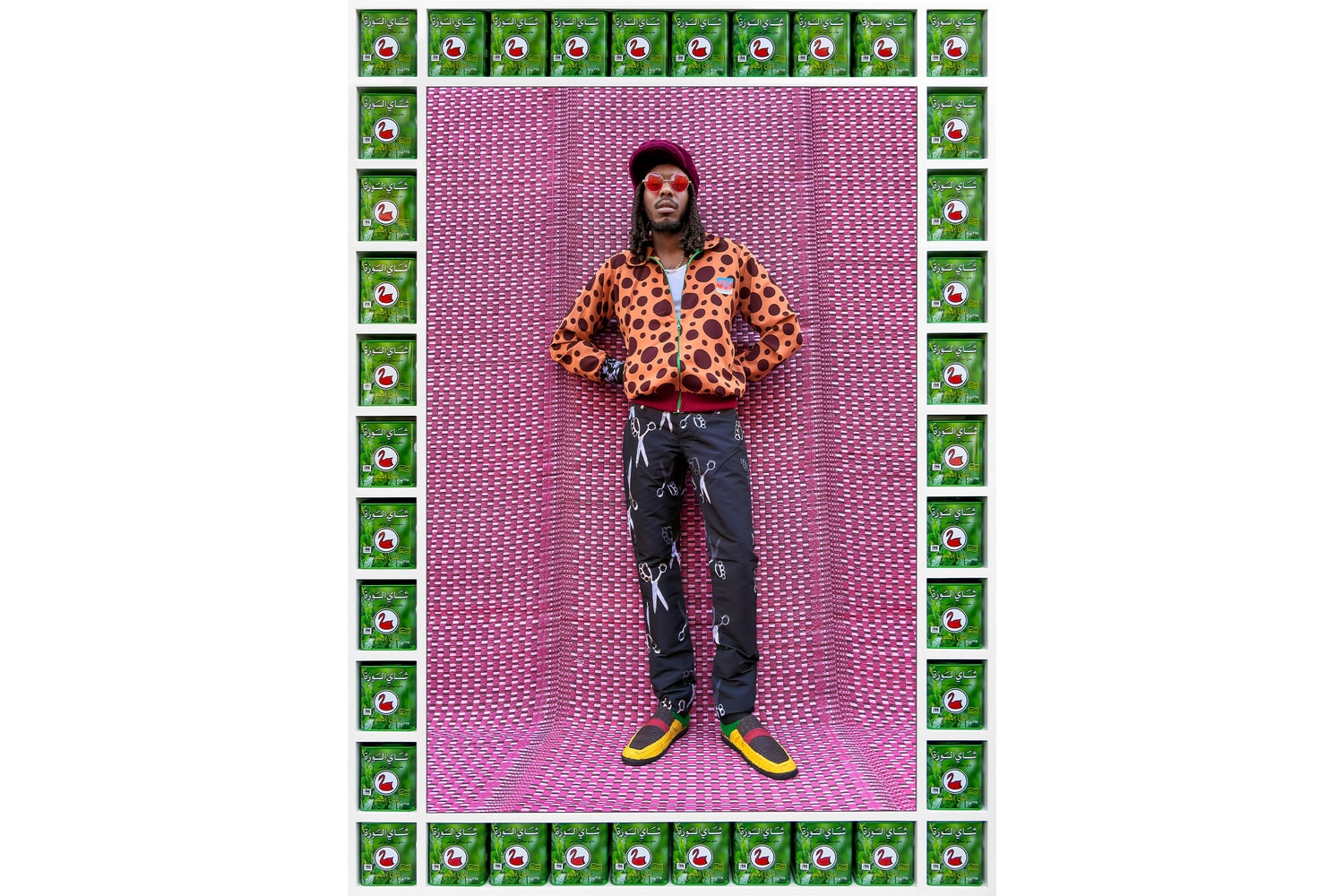 Hassan Hajjaj My London Rockstars Sotheby's Story Cafe Exhibition Art Artworks Motherlan Slawn Clint419 Jorja Smith Central Cee