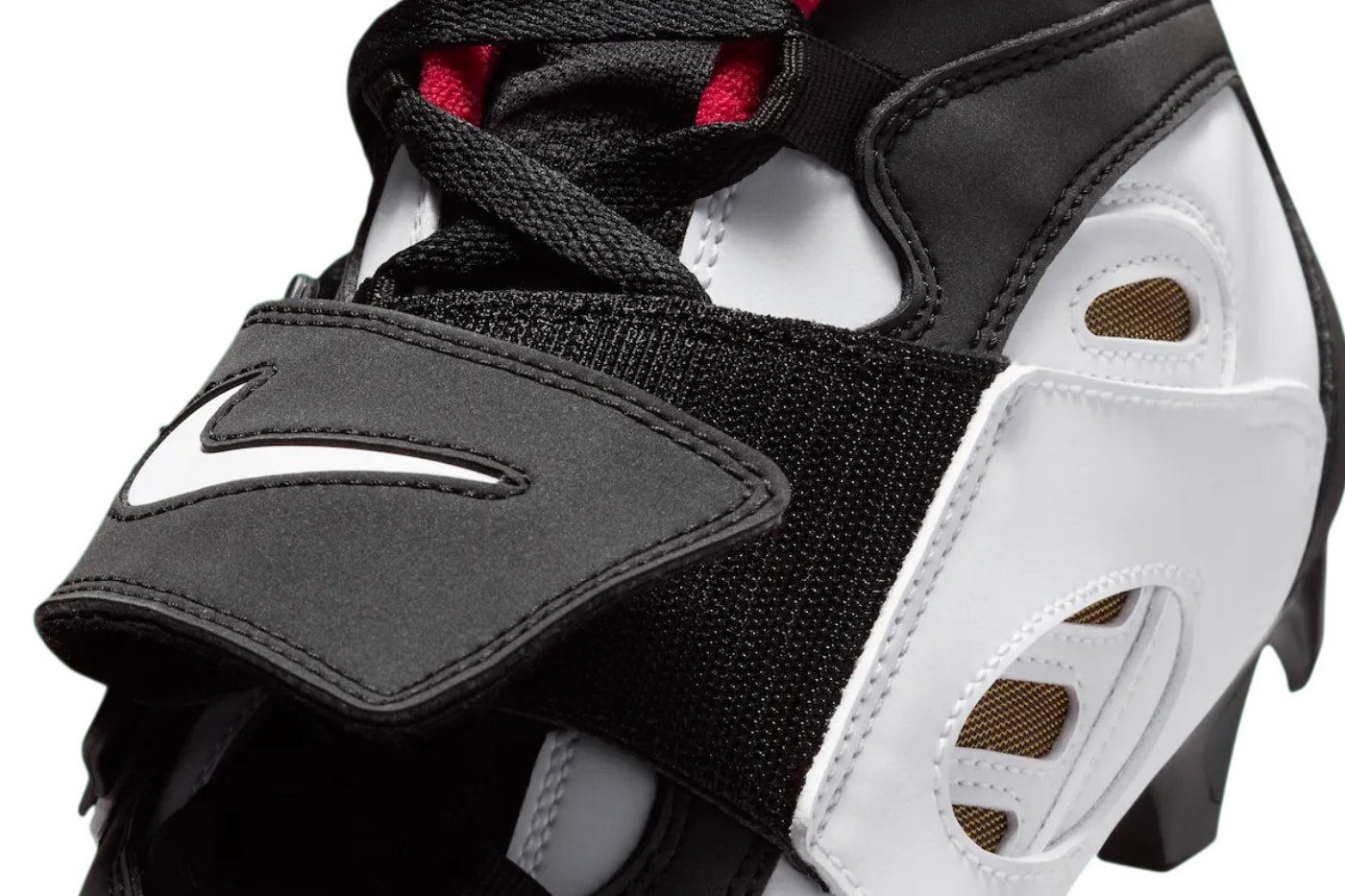 Nike Diamond Turf 2 Cleat “49ers” Black/Prime Red-Metallic Gold-White IF4807-002 Deion Sanders Release Info
