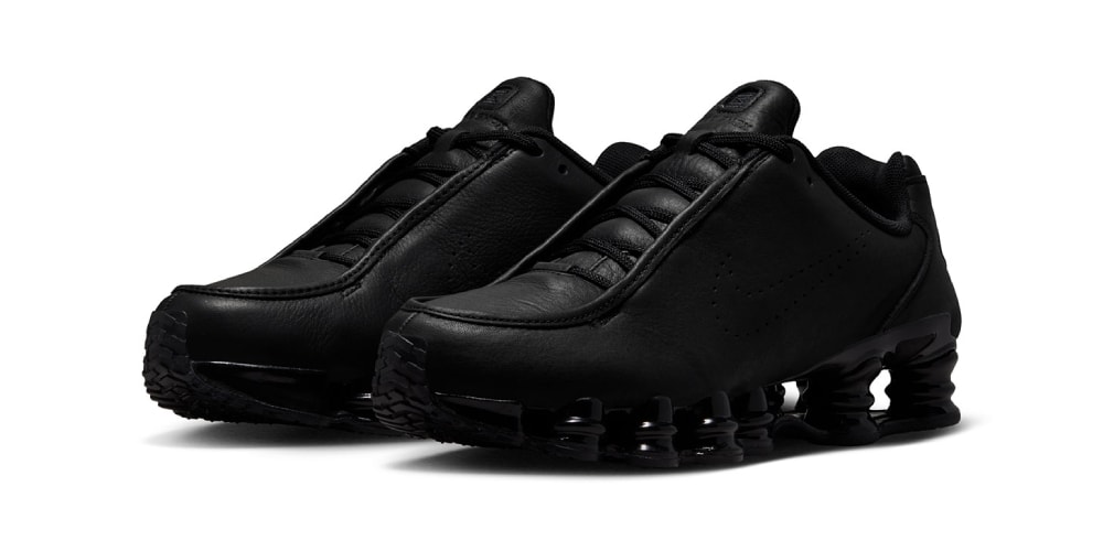 Nike Reworks the Shox TL in Black Leather as the Silhouette's Fashion Rehabilitation Deepens