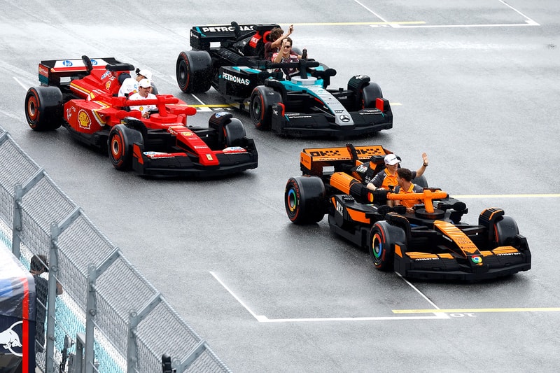 LEGO 與 F1 擴大英國站進場儀式：22 部可實際駕駛、由 28,000 顆積木打造的 LEGO 迷你賽車登場