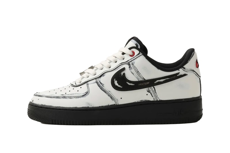 Nike Air Force 1 Low “Ghostface” Summit White/Metallic Silver-Black-Gym Red-Metallic Cool Grey IV6350-121 Official Images ‘Scream’