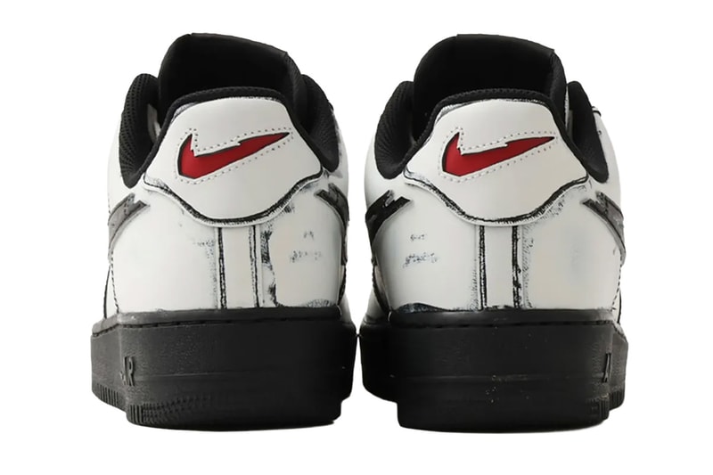 Nike Air Force 1 Low “Ghostface” Summit White/Metallic Silver-Black-Gym Red-Metallic Cool Grey IV6350-121 Official Images ‘Scream’