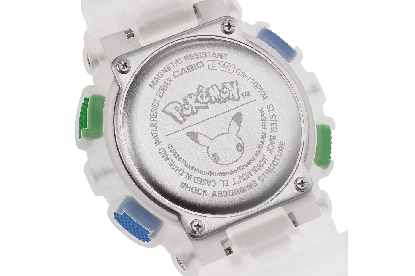 Pokemon Casio G-SHOCK GA110PKM-7A Collab Official Images  Release Info 