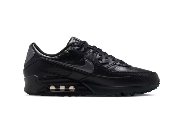 Nike Air Max 90 "Black Croc Leather" Release Info IV6309-010 Black/Anthracite-Metallic Dark Grey