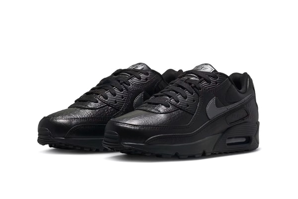 Nike Air Max 90 "Black Croc Leather" Release Info IV6309-010 Black/Anthracite-Metallic Dark Grey