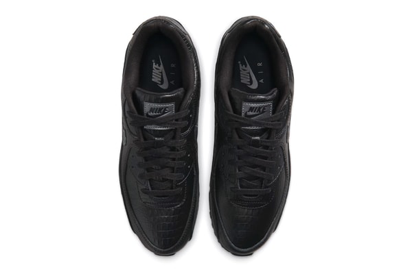 Nike Air Max 90 "Black Croc Leather" Release Info IV6309-010 Black/Anthracite-Metallic Dark Grey