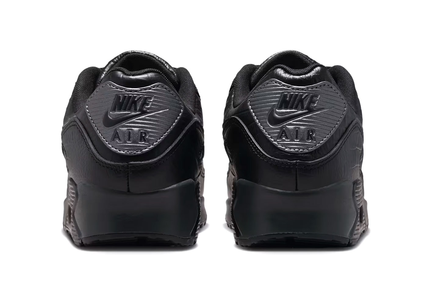 Nike Air Max 90 "Black Croc Leather" Release Info IV6309-010 Black/Anthracite-Metallic Dark Grey