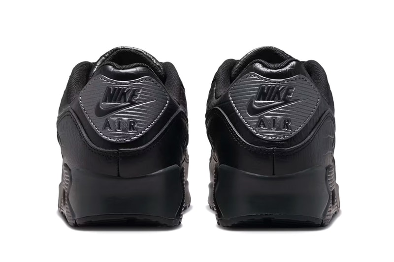 Nike Air Max 90 "Black Croc Leather" Release Info IV6309-010 Black/Anthracite-Metallic Dark Grey