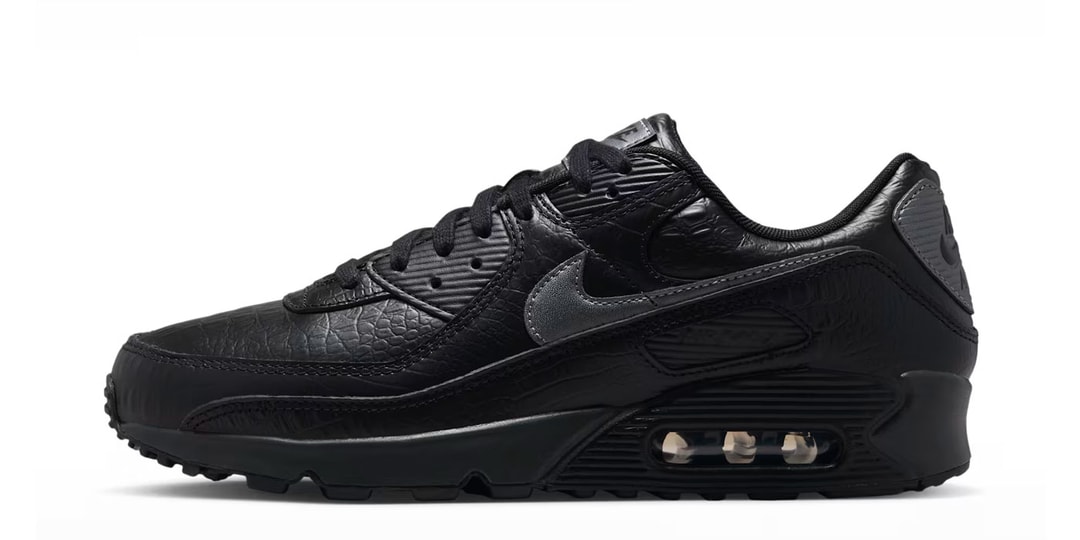 Nike Air Max 90 Premium Unleashes a Stealthy "Black Croc" Makeover