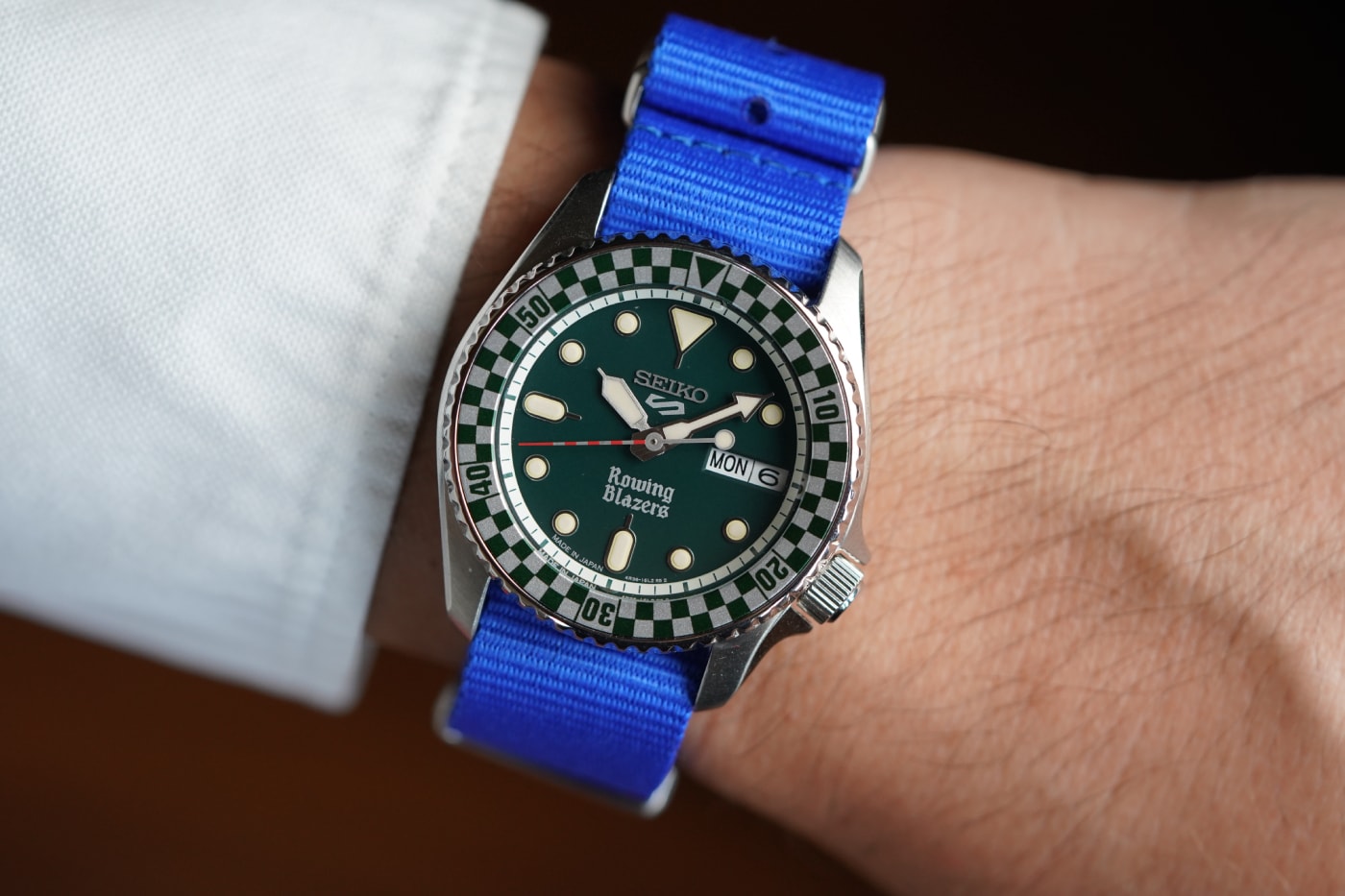 Rowing Blazers Wind Vintage Seiko 38mm 42mm rally diver Collaboration Release Info