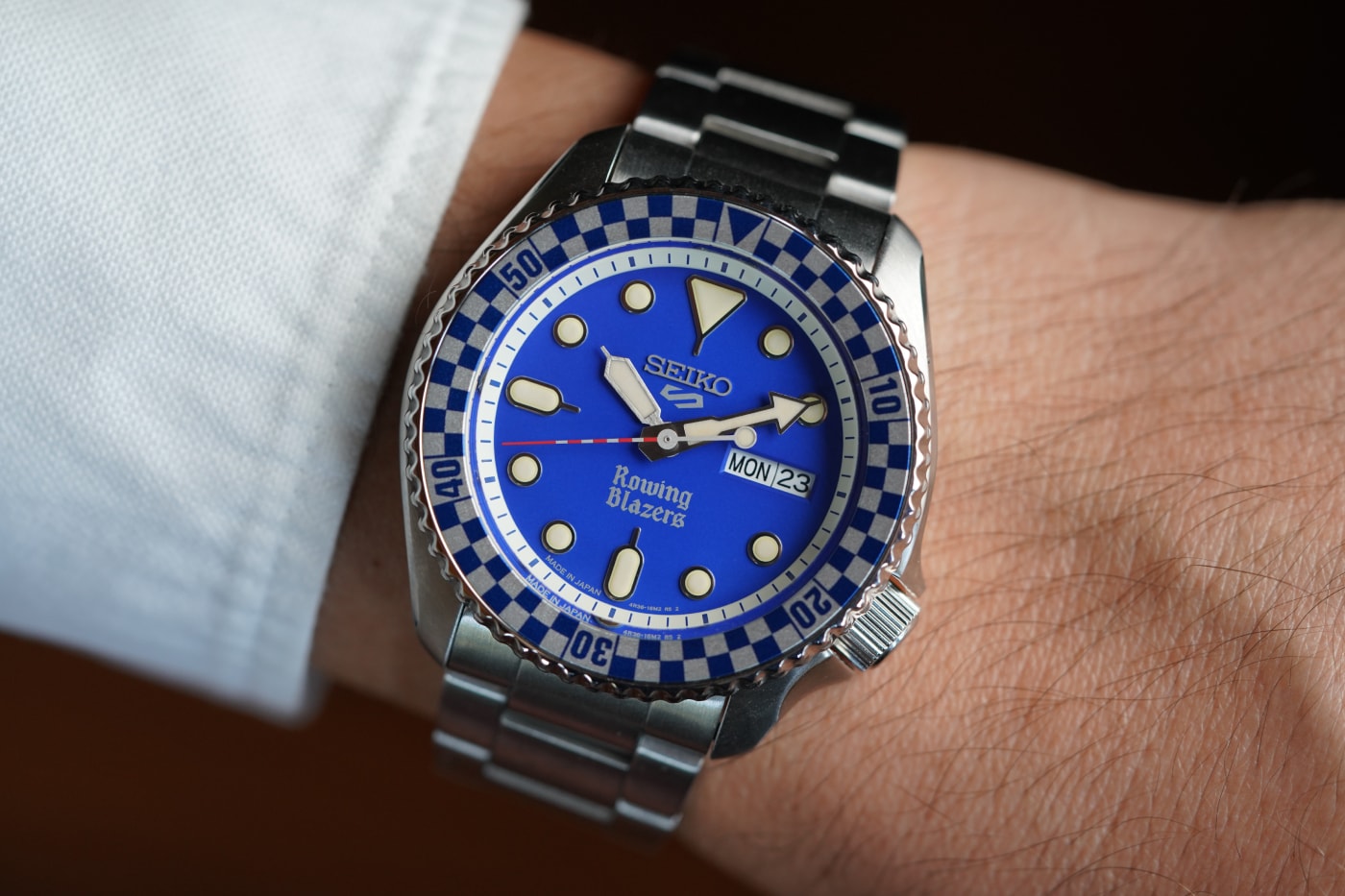Rowing Blazers Wind Vintage Seiko 38mm 42mm rally diver Collaboration Release Info