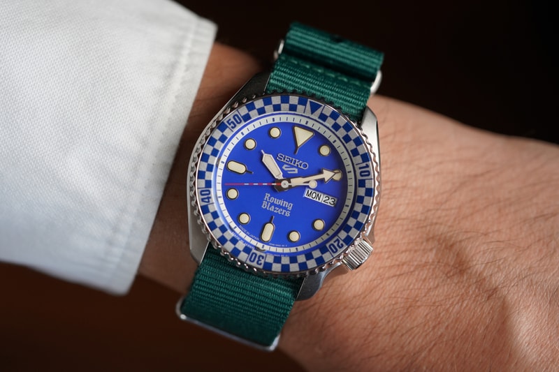 Rowing Blazers Wind Vintage Seiko 38mm 42mm rally diver Collaboration Release Info
