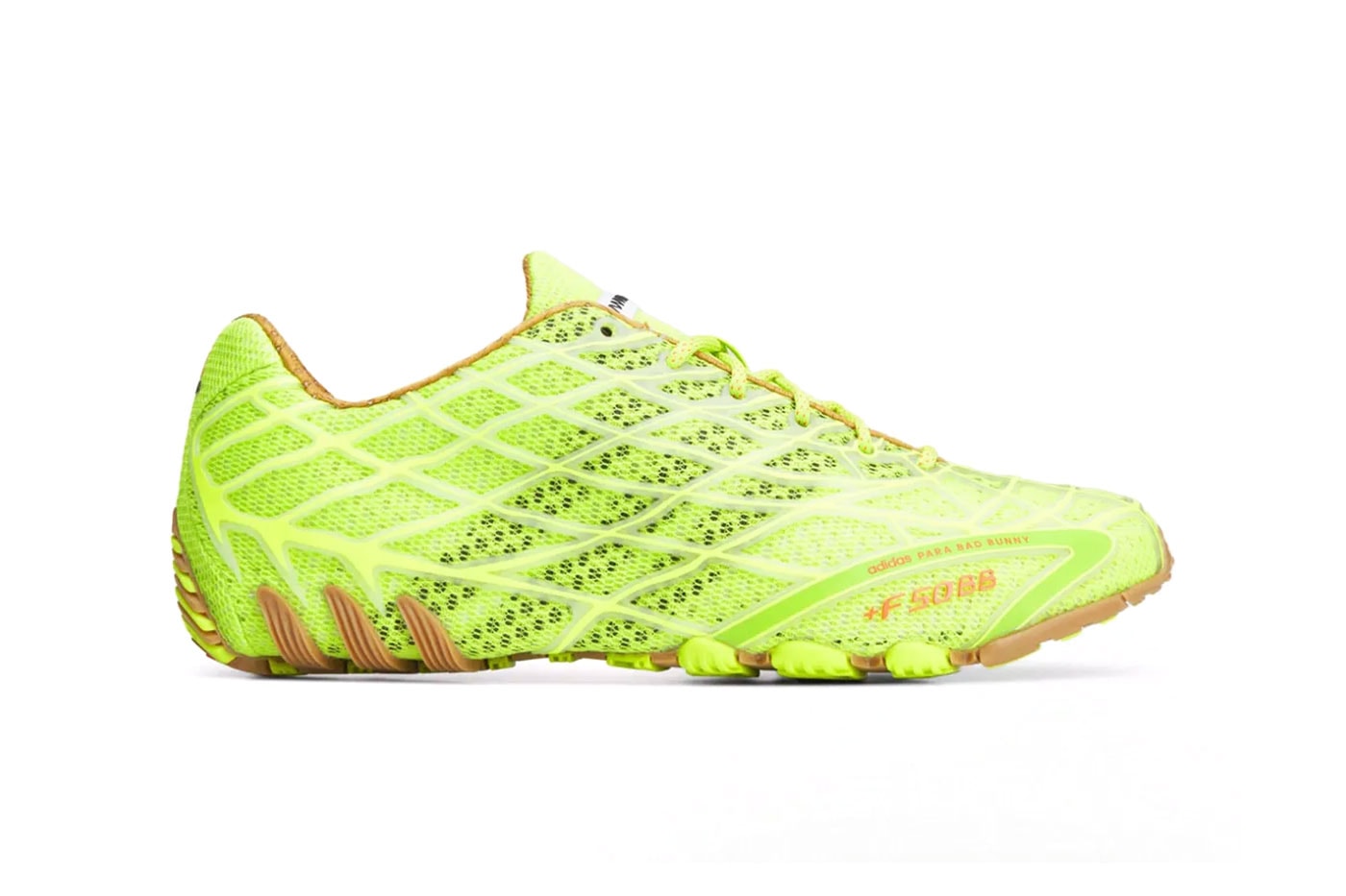Bad Bunny x adidas F50 Ghost Sprint "Solar Slime" Release Info KI7711 benito three stripes