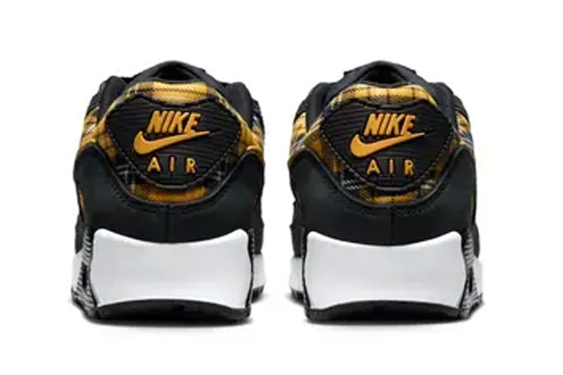 Nike Air Max 90 "Yellow Plaid" Release Info Black/White-Yellow Ochre IR5598-001