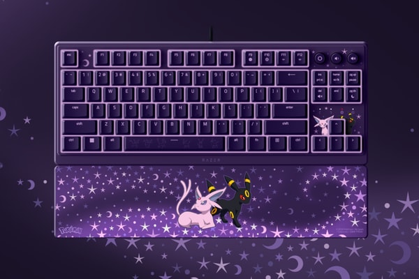 Pokémon Razer Espeon Umbreon Collection kraken v4x headset Ornata V3 Tenkeyless keyboard Cobra mouse Gigantus V2 mouse mat Release info
