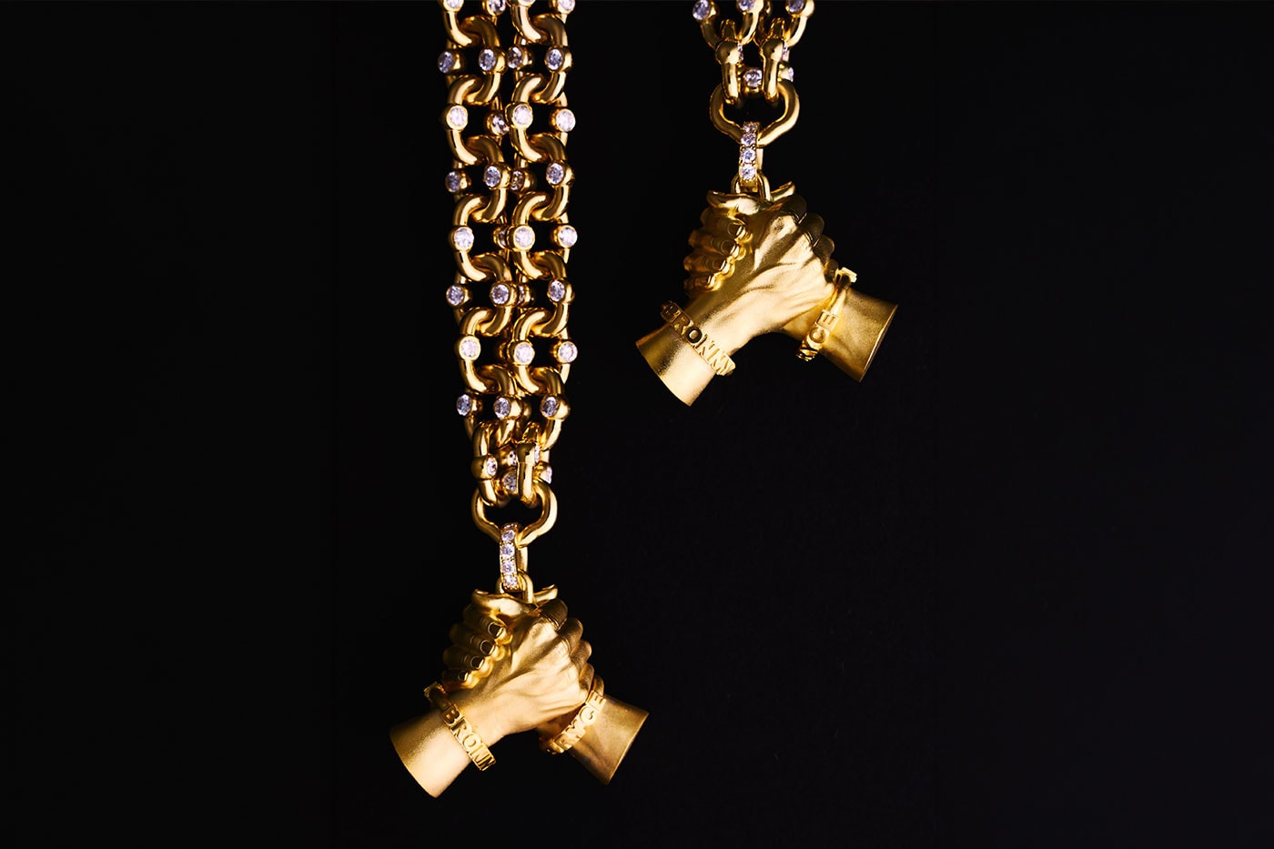 Closer Look at Greg Yuna and Rachel Goatley's Custom Brother's Keeper Chain for Bronny and Bryce James accessories lebron james gang nba basketball jewellery