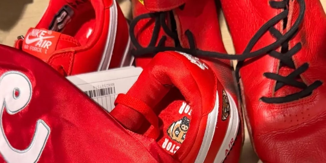 Victor Victor's Nike Air Force 1 Low "Red" Is a Masterclass in 2001-Era Tooling
