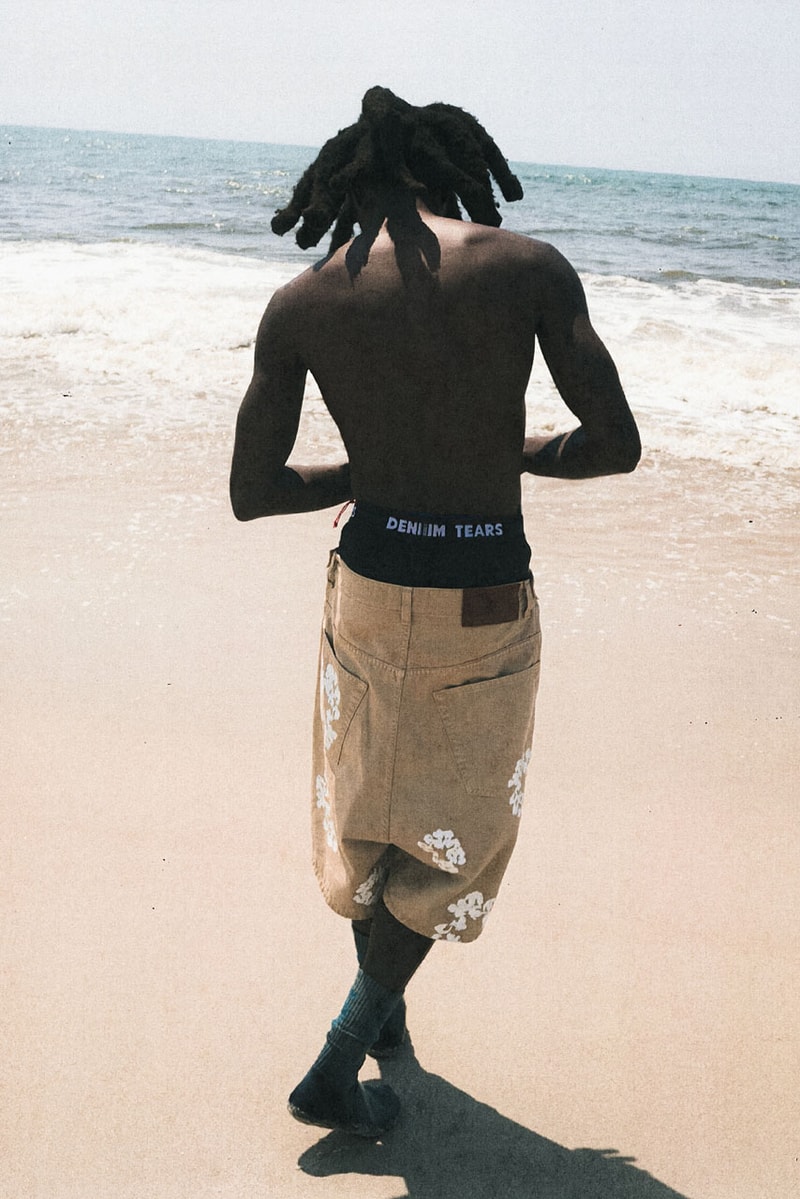 The 10k Rappers Hit the Beach in Denim Tears' New Collection niontay anysia kym sideshow release info tremaine emory summer 2026 lookbook act iii mike nyc brooklyn