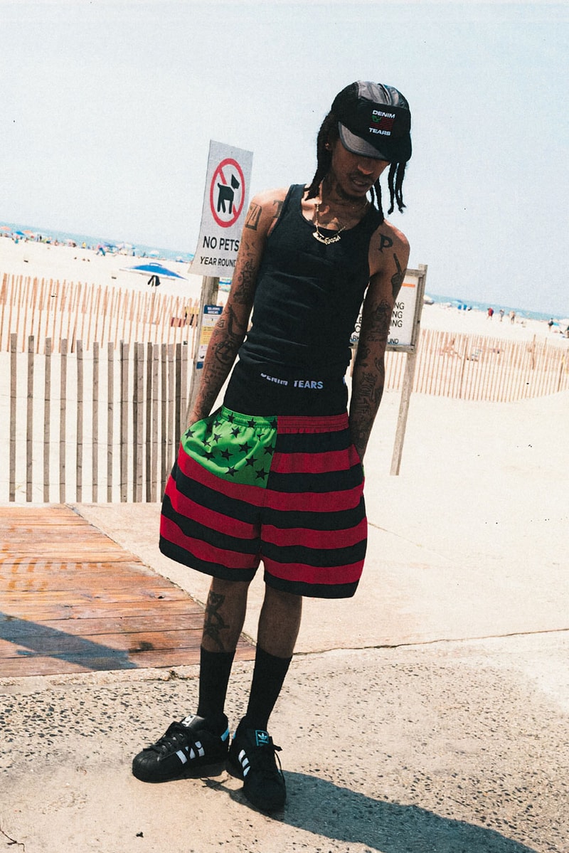The 10k Rappers Hit the Beach in Denim Tears' New Collection niontay anysia kym sideshow release info tremaine emory summer 2026 lookbook act iii mike nyc brooklyn