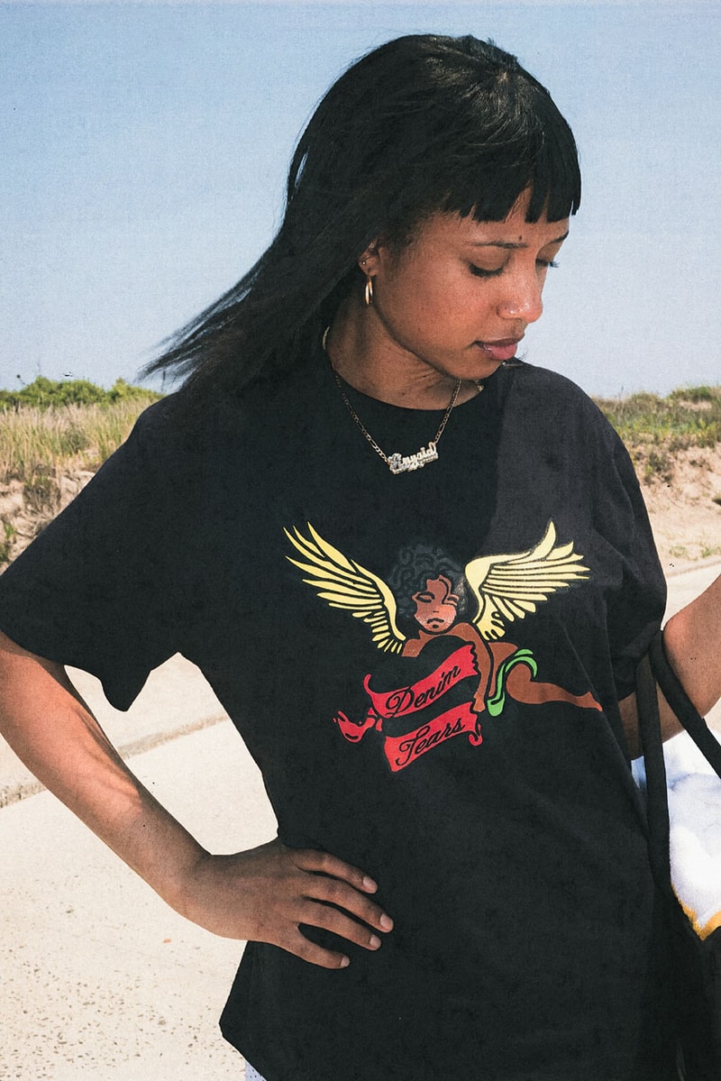 The 10k Rappers Hit the Beach in Denim Tears' New Collection niontay anysia kym sideshow release info tremaine emory summer 2026 lookbook act iii mike nyc brooklyn