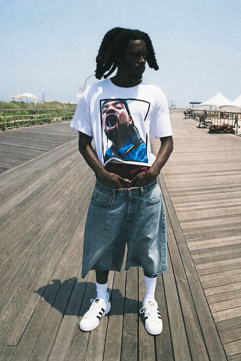 The 10k Rappers Hit the Beach in Denim Tears' New Collection niontay anysia kym sideshow release info tremaine emory summer 2026 lookbook act iii mike nyc brooklyn