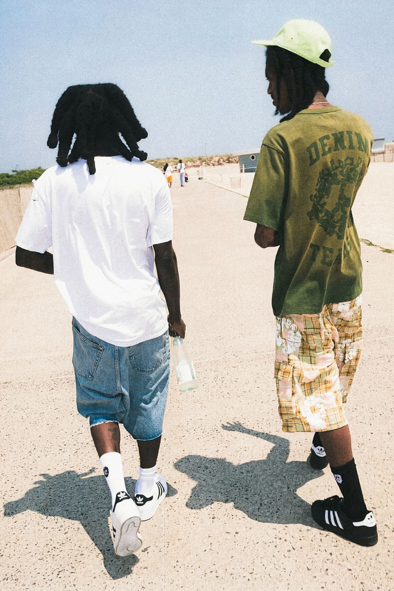 The 10k Rappers Hit the Beach in Denim Tears' New Collection niontay anysia kym sideshow release info tremaine emory summer 2026 lookbook act iii mike nyc brooklyn