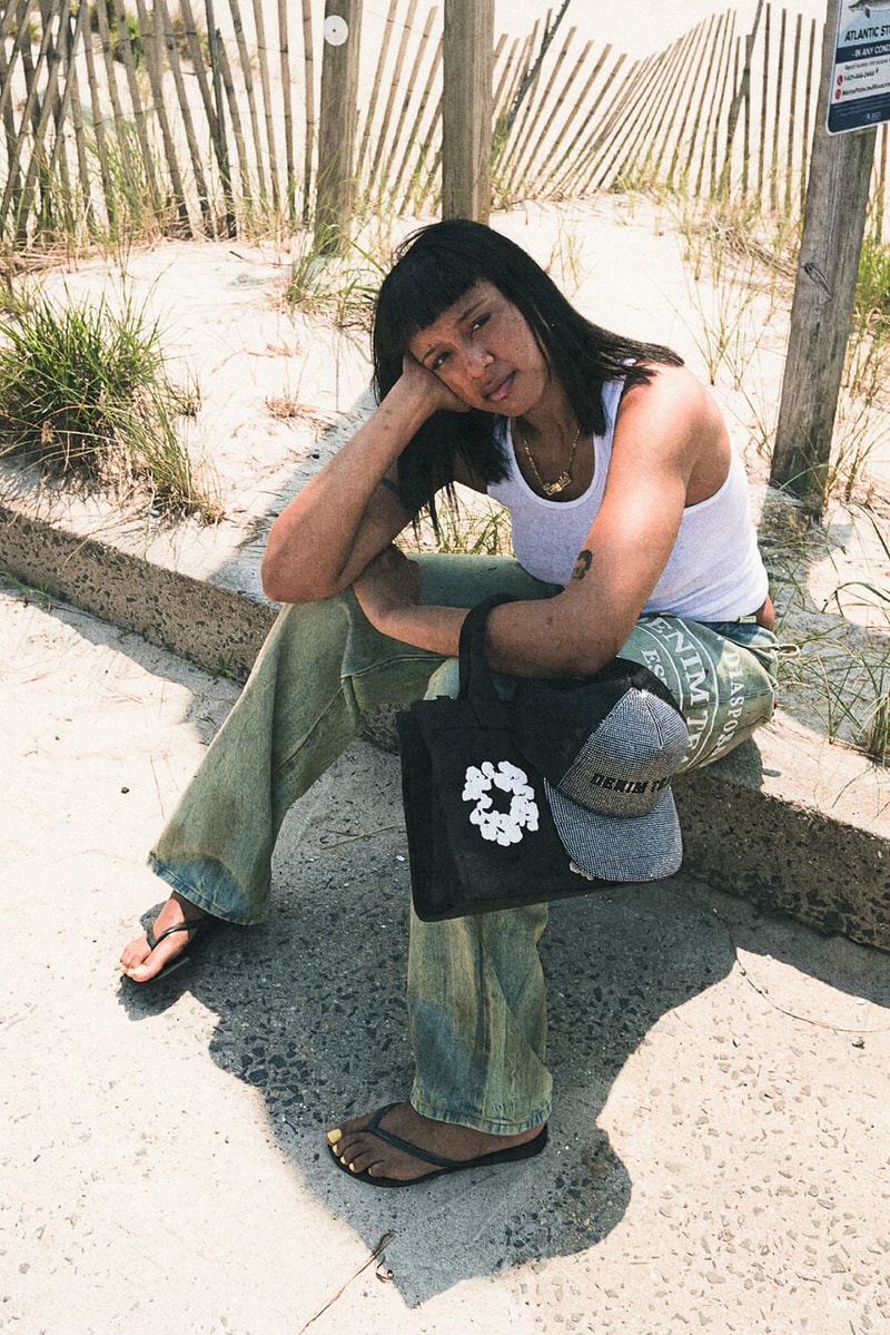 The 10k Rappers Hit the Beach in Denim Tears' New Collection niontay anysia kym sideshow release info tremaine emory summer 2026 lookbook act iii mike nyc brooklyn