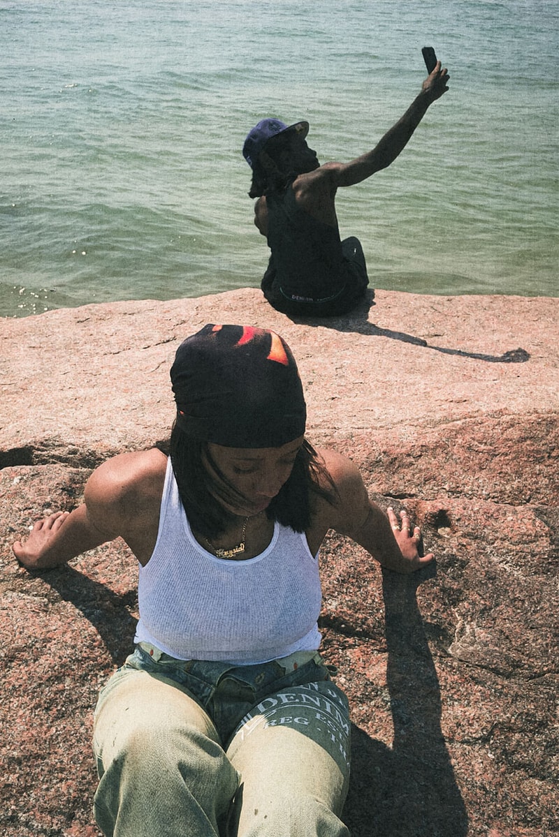 The 10k Rappers Hit the Beach in Denim Tears' New Collection niontay anysia kym sideshow release info tremaine emory summer 2026 lookbook act iii mike nyc brooklyn