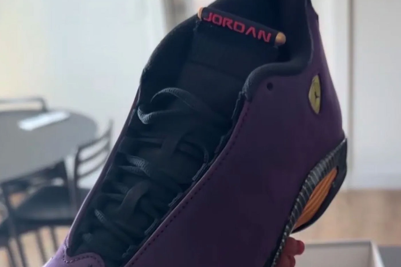 Nigel Sylvester Unveils Air Jordan 14 "Purple Ferrari" WNBA PE