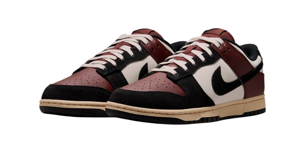 The Nike Dunk Low "Bronze Eclipse" Layers Grained Leather and Black Suede for Fall 2026