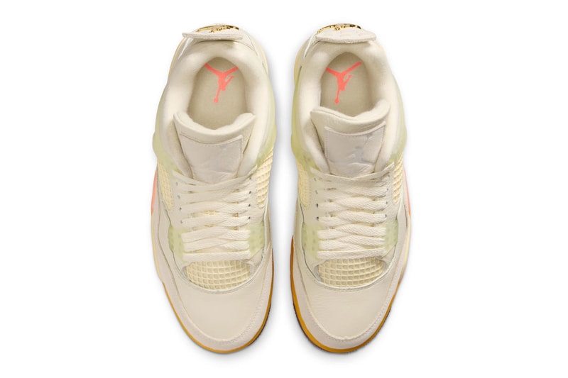 Air Jordan 4 Retro "Birds of Paradise" HV0823-101 Release Info Coconut Milk/Metallic Gold/Muslin/Bright Mango/Sundial/Black