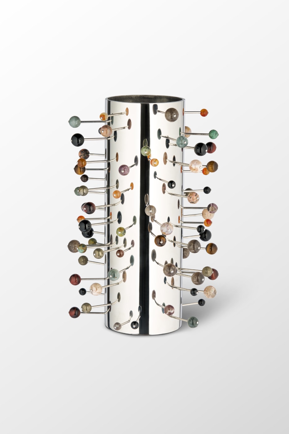 Panconesi “CONVERSATION PIECE” Object Collection Lookbook Info Ascolto Clock Ascolto Candelabra Ascolto Vase Marco Panconesi