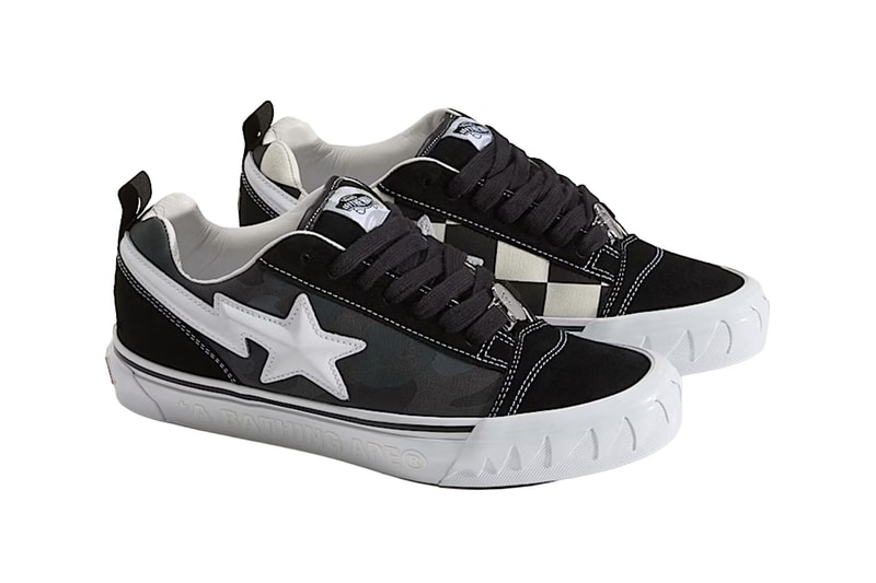 a bathing ape BAPE Vans Premium Knu Skool camo green camo black Collaboration VN000Z39W09 VN000Z3929B Release Info