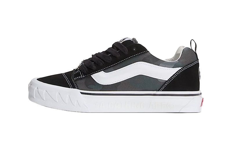 a bathing ape BAPE Vans Premium Knu Skool camo green camo black Collaboration VN000Z39W09 VN000Z3929B Release Info
