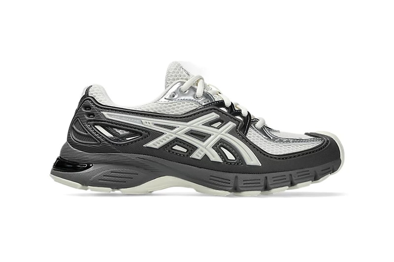 ASICS GEL-SD-LYTE in Cream and Carbon colorway, showing mesh upper and Tiger Stripe detailing - detail view 2