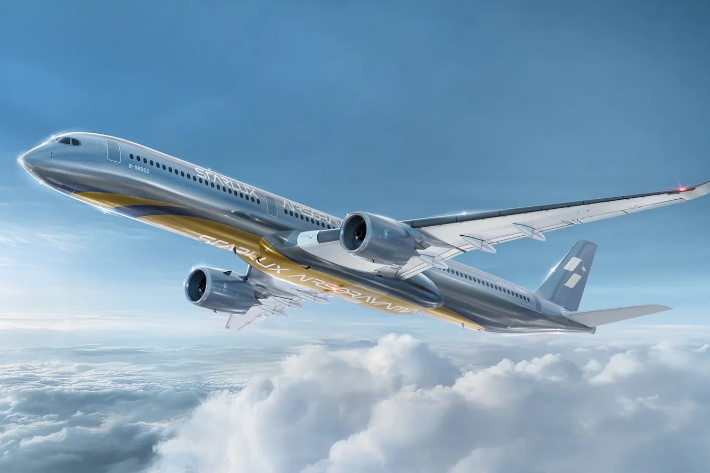 STARLUX Airlines AIRSORAYAMA Airbus A350-1000 Aircraft Hajime Sorayama Collaboration Info Pantone Mankiewicz