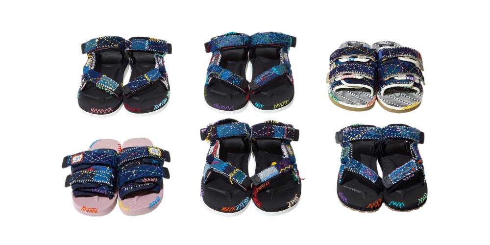 No Two Pairs Are the Same in the KUON x SUICOKE x SASHIKO GALS Sandal Collaboration