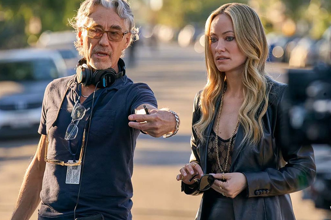 First Look Images at Pedro Pascal in Tony Gilroy's 'Behemoth!' searchlight pictures olivia wilde will arnett violinist viola